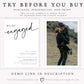 Classic Engagement Party Invitation | www.foreveryourprints.com