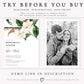 White Magnolias Rehearsal Dinner Invitation | www.foreveryourprints.com