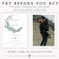 Eucalyptus Wreath Wedding Invitation | www.foreveryourprints.com