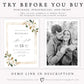 White Magnolias Wedding Invitation | www.foreveryourprints.com