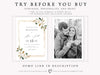 White Magnolias Wedding Invitation | www.foreveryourprints.com