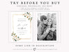 White Magnolias Wedding Invitation | www.foreveryourprints.com