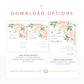 Floral First Communion Invitation | www.foreveryourprints.com