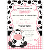 Cow Birthday Party Invitation | www.foreveryourprints.com