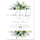 Greenery Baby Shower Invitation | www.foreveryourprints.com