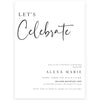 Minimalist Birthday Invitation | www.foreveryourprints.com
