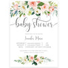 Blush Pink Baby Shower Invitation | www.foreveryourprints.com