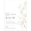 Floral Leaf Baby Shower Invitation | www.foreveryourprints.com
