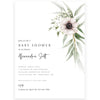 Floral Anemone Baby Shower Invitation | www.foreveryourprints.com