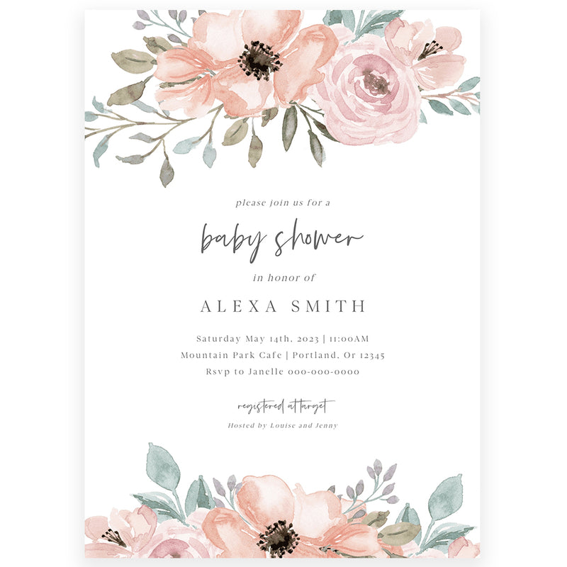 Edit Yourself Baby Shower Invitation | www.foreveryourprints.com