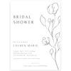 Minimalist Bridal Shower Invitation | www.foreveryourprints.com