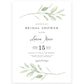 Greenery Bridal Shower Invitation | www.foreveryourprints.com