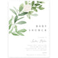 Greenery Baby Shower Invitation | www.foreveryourprints.com