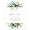Couples Greenery Shower Invitation | www.foreveryourprints.com