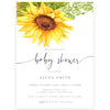 Sunflower Baby Shower Invitation | www.foreveryourprints.com