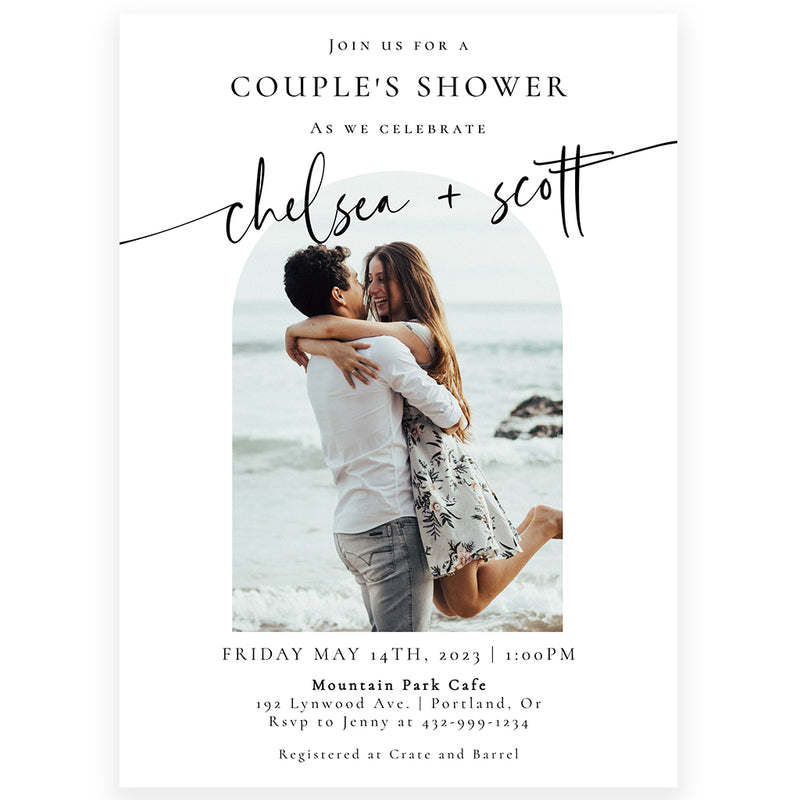 Couples Shower Photo Invitation