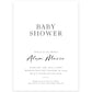 Minimalist Baby Shower Invitation | www.foreveryourprints.com