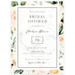 Floral Greenery Bridal Invitation | www.foreveryourprints.com
