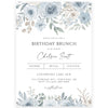 Pastel Blue Floral Birthday Invitation | www.foreveryourprints.com