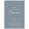 Minimalist First Holy Communion Invitation | www.foreveryourprints.com