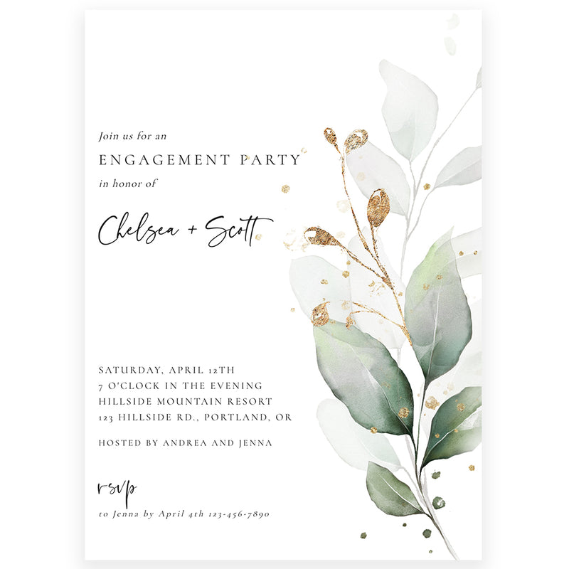 Edit Your Own Engagement Party Invitation with Corjl | www.foreveryourprints.com