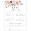 Baby Predictions and Advice Card | www.foreveryourprints.com
