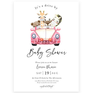 Drive By Baby Shower Invitation | www.foreveryourprints.com