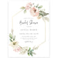 Blush Floral Bridal Shower Invitation | www.foreveryourprints.com
