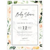 Peach Florals Baby Shower Invitation | www.foreveryourprints.com