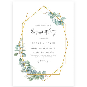 Editable Engagement Party Invitation | www.foreveryourprints.com