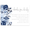 Blue Florals Book Request Card | www.foreveryourprints.com