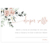 Floral Diaper Raffle Card | www.foreveryourprints.com