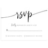 Minimalist Wedding RSVP Reply Card | www.foreveryourprints.com