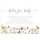 Wildflower Baby Book Request Card | www.foreveryourprints.com