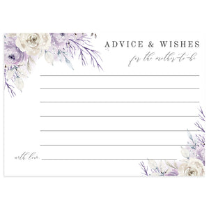Lavender Advice for Baby Card | www.foreveryourprints.com