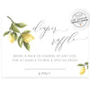 Lemon Diaper Raffle Card | www.foreveryourprints.com