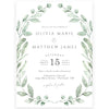 Greenery Wedding Invitation | www.foreveryourprints.com