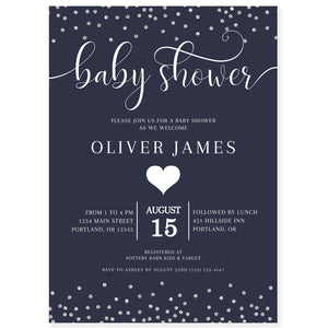Confetti Baby Shower Invitation | www.foreveryourprints.com
