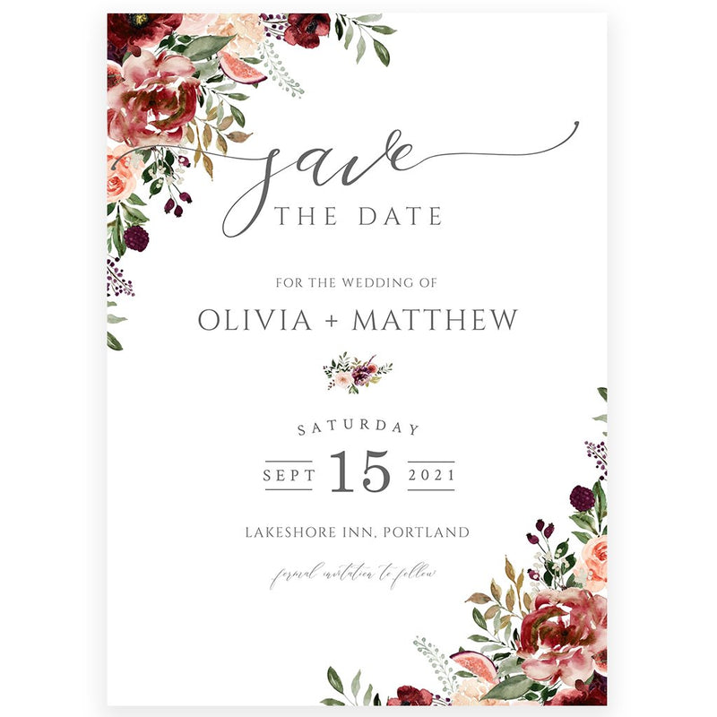 Edit Yourself Save The Date Invitation | www.foreveryourprints.com