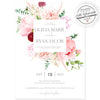 Floral Wedding Invitation | www.foreveryourprints.com