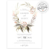 Boho Floral Wedding Invitation | www.foreveryourprints.com