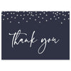 Navy Confetti Thank You Card | www.foreveryourprints.com