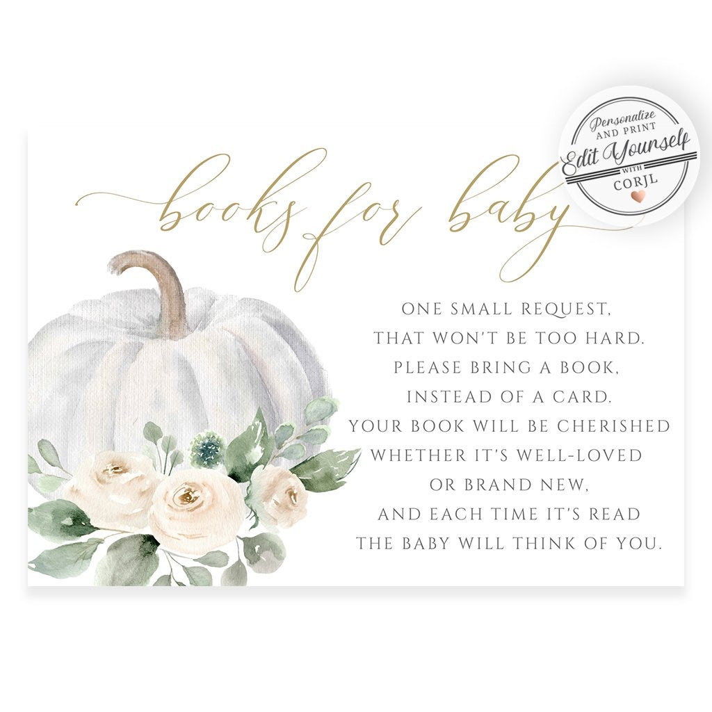 Pumpkin Book Request Card | www.foreveryourprints.com