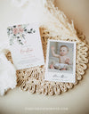 Classic Floral Baptism Invitation | www.foreveryourprints.com