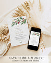 Winter Baptism Invitation | www.foreveryourprints.com