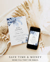 Modern Floral Baby Invitation | www.foreveryourprints.com