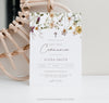 Wildflower First Holy Communion Invitation | www.foreveryourprints.com