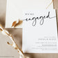 Classic Engagement Party Invitation | www.foreveryourprints.com