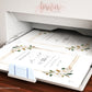 White Magnolias Wedding Invitation | www.foreveryourprints.com