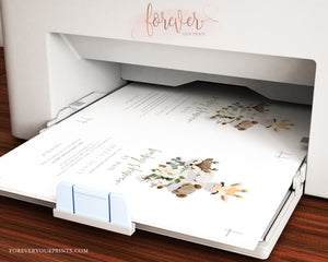 Jungle Safari Baby Shower by Mail Invitation